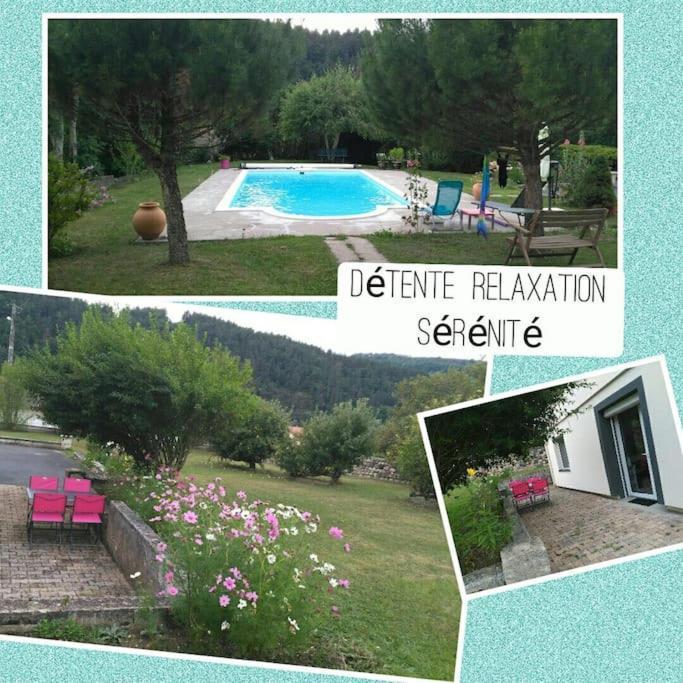 Gite "Le Temps D'Une Pause" Terrasse Et Piscine Coubon 외부 사진